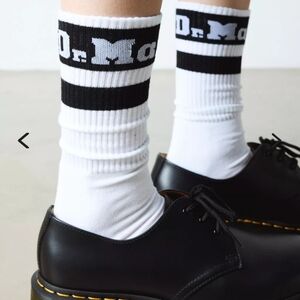 NWT Dr. Martens Unisex Black and White Casual Athletic Socks